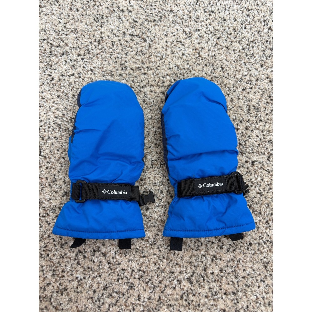Columbia Kids Mittens Small Insulated Winter Snow Gloves Blue